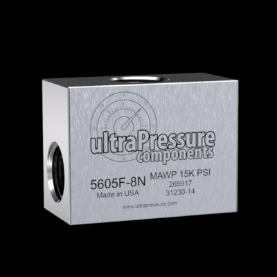 5605F-8N1/2" Female NPT Tee Flat Style<br>