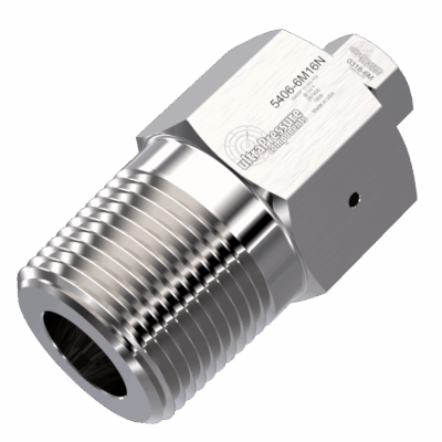 Ultra pressure fittings 24 3/8 Mp Female X 1 Npt Male Adapter