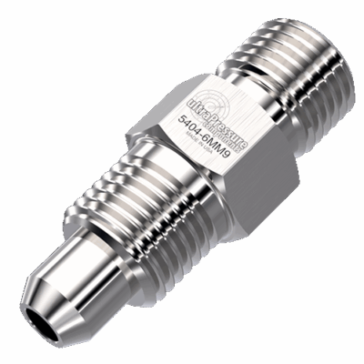 Ultra pressure fittings 1 3/8 Mp Male X 9/16 Type M Male Adapter