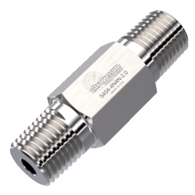 5404-4N4N-2.0 - 1/4'' Npt Male X 2.00'' Hex Nipple - High Pressure Fitting
