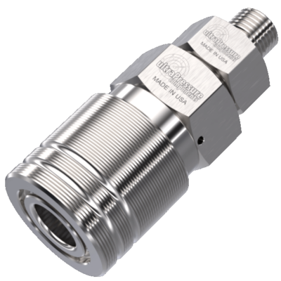 HPC600 Coupler with Check Valve Quick Disconnect x 1'' Type M (Reverse High Pressure) Male