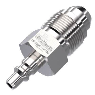 HPC600 Nipple without Check Valve Quick Disconnect x 1'' Medium Pressure Male