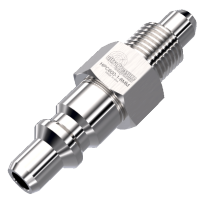 HPC600 Nipple without Check Valve Quick Disconnect x 3/8'' Medium Pressure Male