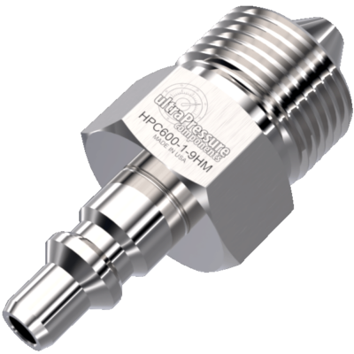HPC600-1-9HM Nipple without Check Valve Quick Disconnect x 9/16'' High Pressure Male